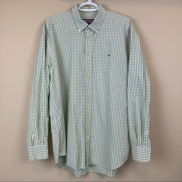 Vineyard Vines Slim Fit Whale Button Down Shirt Men’s Size L - Picture 1 of 9